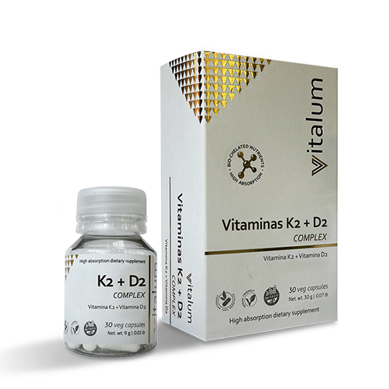 Vitaminas K2 + D2 complex